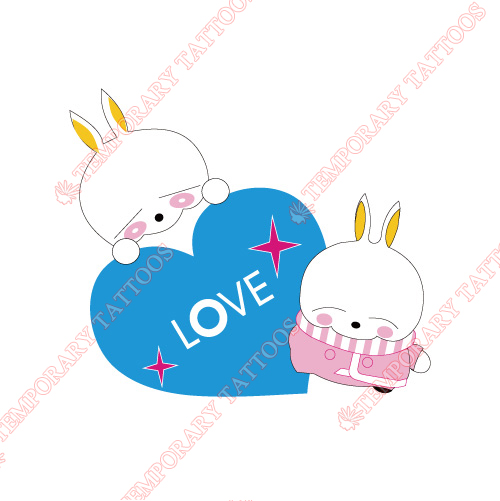 Rabbit Customize Temporary Tattoos Stickers NO.8944